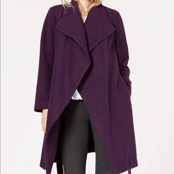 Alfani Jackets & Blazers - Alfani Belted Drape-Front Jacket